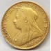 AUSTRALIA 1899 . ONE 1 SOVEREIGN . PERTH . GOLD
